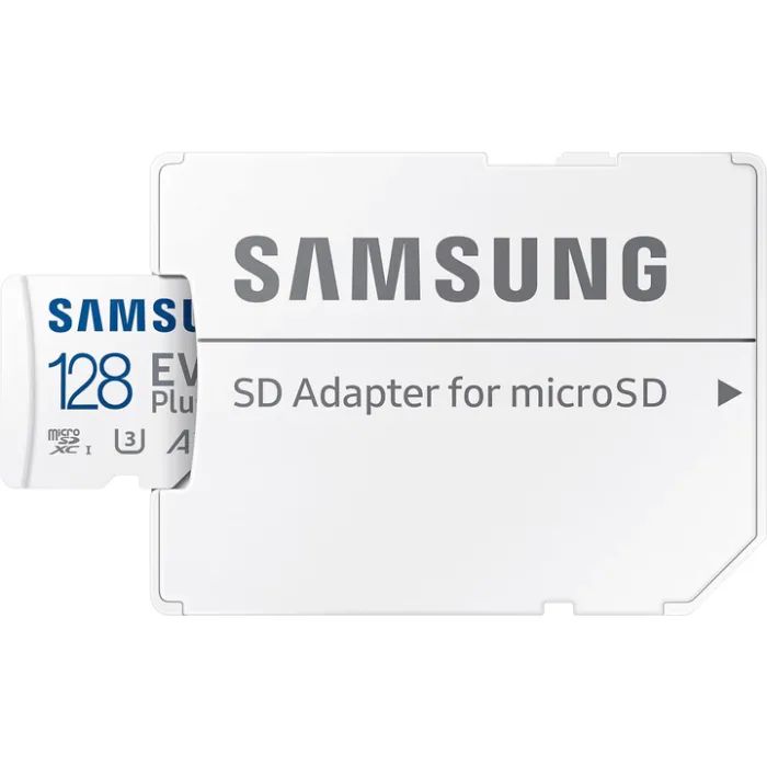 Карта памяти Samsung 128 GB microSDXC Class 10 UHS-I U3 V30 A2 EVO Plus+SD Adapte (MC128SA/EU) изображение 5