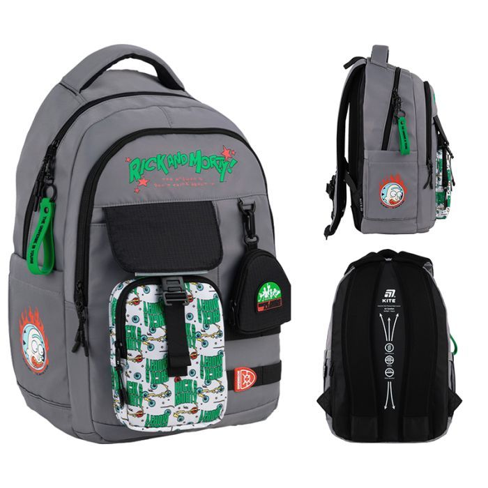 Рюкзак шкільний Kite Education teens 2597L Rick & Morty (RM25-2597L)