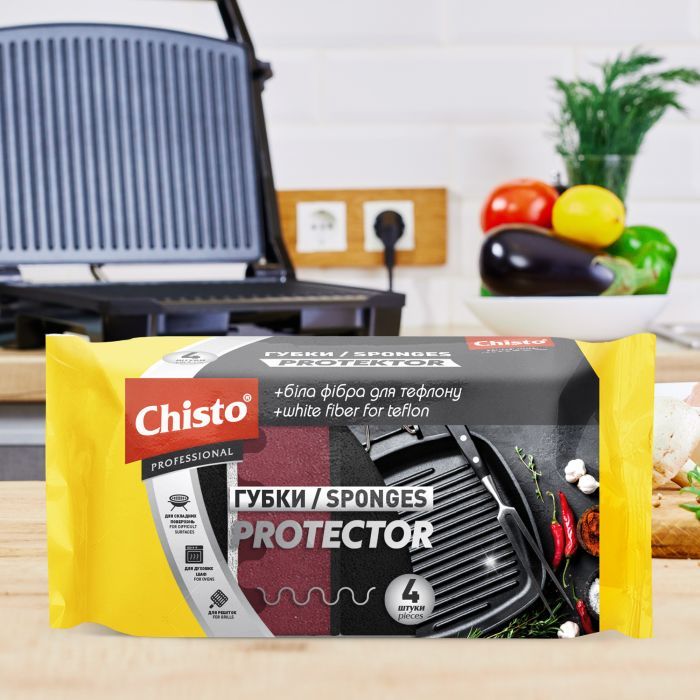 Губки кухонні Chisto Protector 4 шт. (4823098414773) зображення 4
