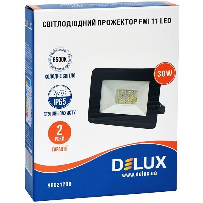 Прожектор Delux FMI 11 LED 30Вт 6500K IP65 (90021206) изображение 3