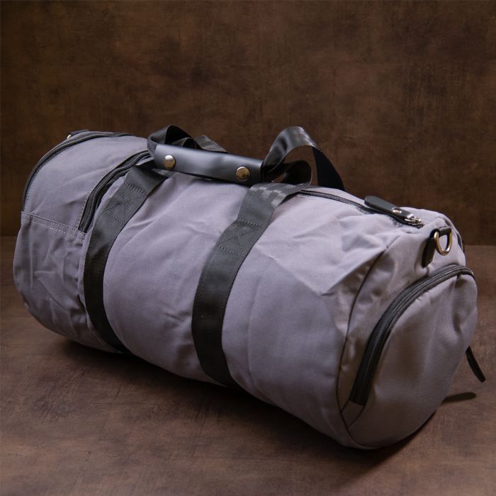 Сумка Vintage Спортивная текстильная Малиновая (20642) изображение 11