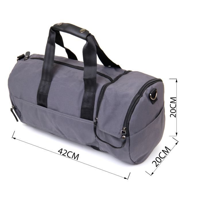 Сумка Vintage Спортивная текстильная Малиновая (20642) изображение 4