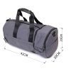 Сумка Vintage Спортивная текстильная Серая (20641) изображение 4