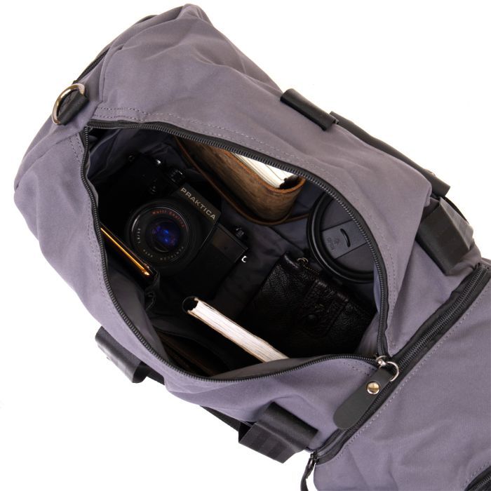 Сумка Vintage Спортивная текстильная Малиновая (20642) изображение 6