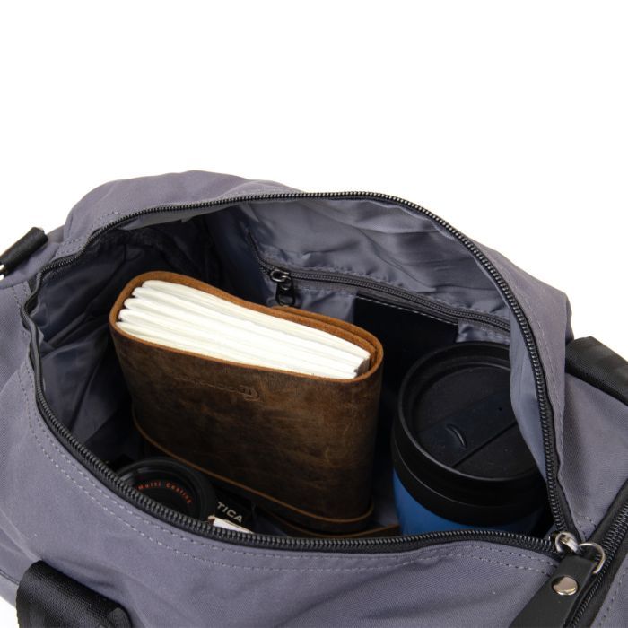 Сумка Vintage Спортивная текстильная Малиновая (20642) изображение 7