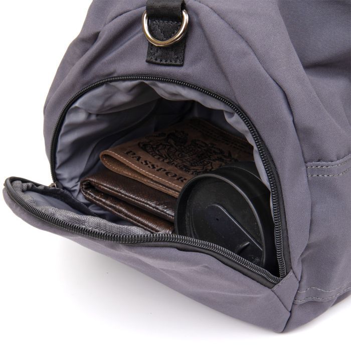 Сумка Vintage Спортивная текстильная Малиновая (20642) изображение 8