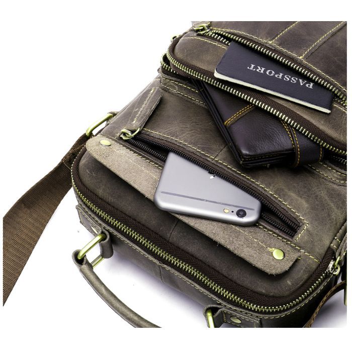 Сумка Vintage Сіра (20028) зображення 10