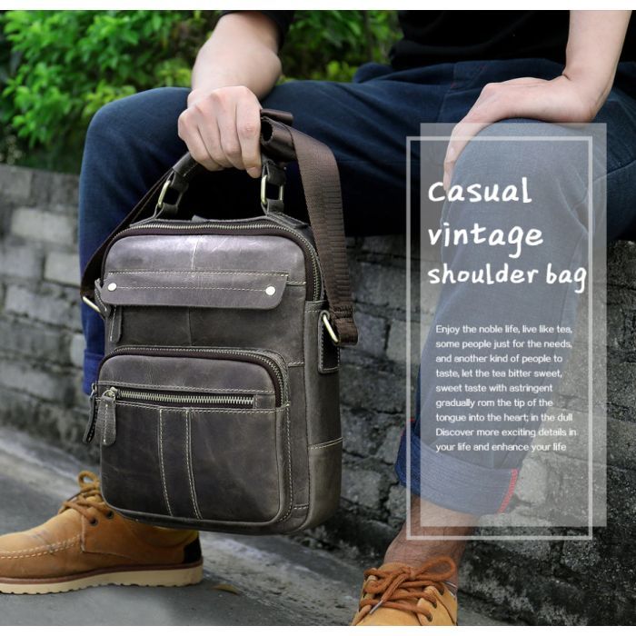 Сумка Vintage Сіра (20028) зображення 12