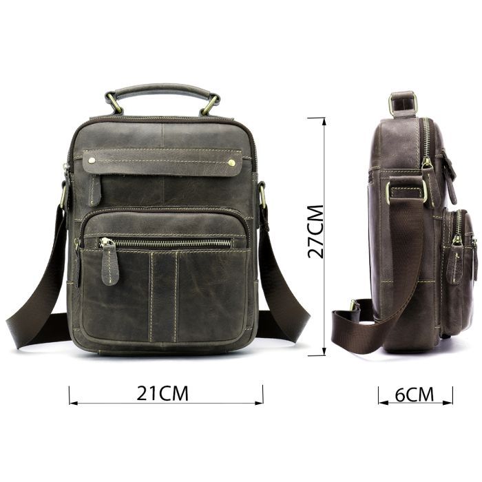 Сумка Vintage Сіра (20028) зображення 3