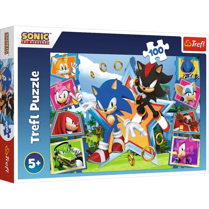 Пазл Trefl Sonic Встречайте Соника 100 элементов (5900511164657)