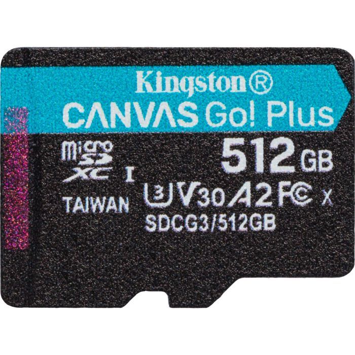 Карта памяти Kingston 1TB microSDXC сlass 10 UHS-I U3 V30 A2 Canvas Go Plus G4 (SDCG4/1TBSP)