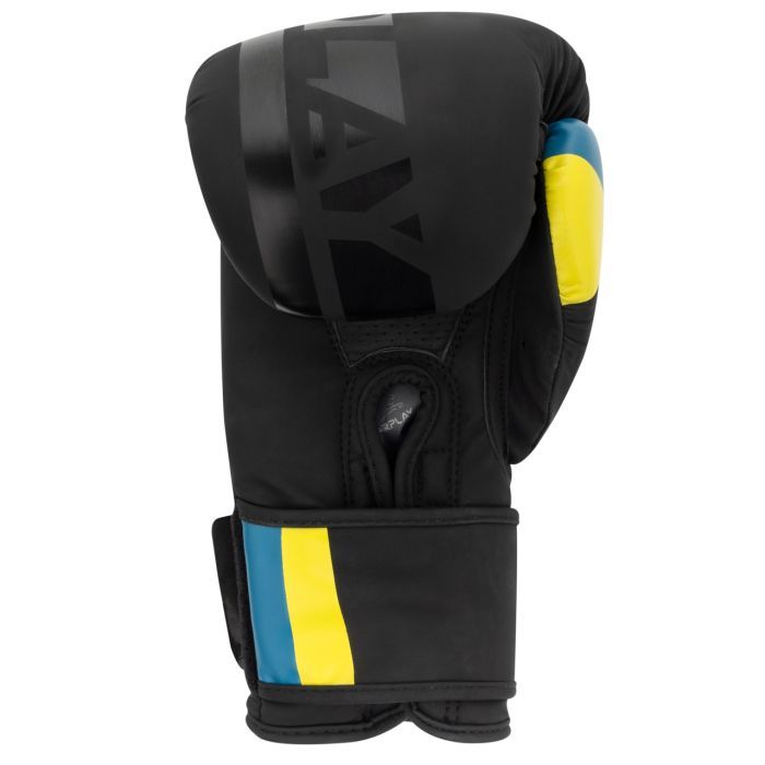 Боксерские перчатки PowerPlay 3021 Ukraine Чорні 14 унцій (PP_3021_14oz_Black) изображение 3