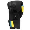 Боксерские перчатки PowerPlay 3021 Ukraine Чорні 14 унцій (PP_3021_14oz_Black) изображение 3