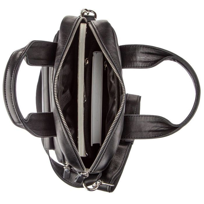 Сумка Shvigel Под А4 в гладкой коже Черная (11165) изображение 7