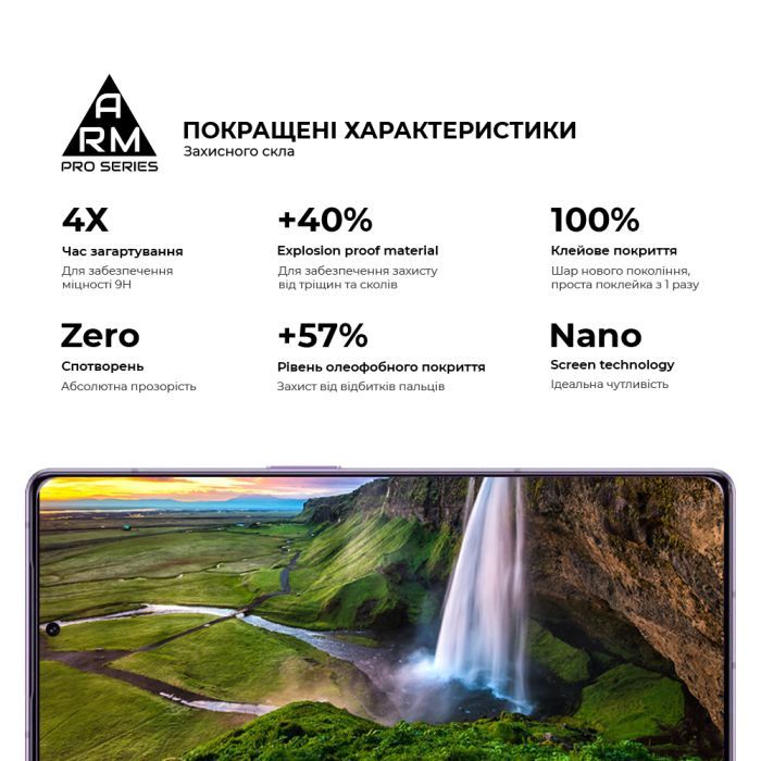 Скло захисне Armorstandart Pro Xiaomi Poco M7 Pro 5G Black (ARM83140) зображення 5