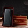 Портмоне Canpellini З натуральної шкіри флотар Зелене (21854) зображення 10