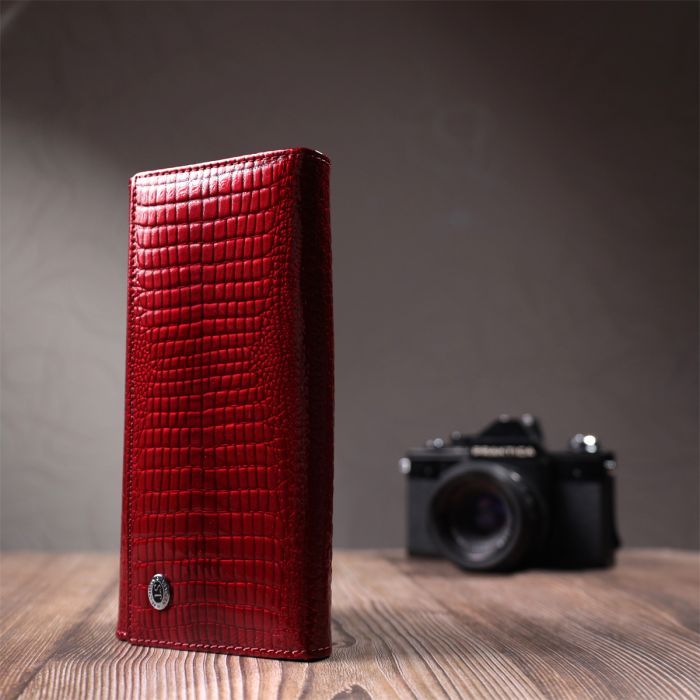 Гаманець ST Leather Шкіряний Червоний (22682) зображення 10