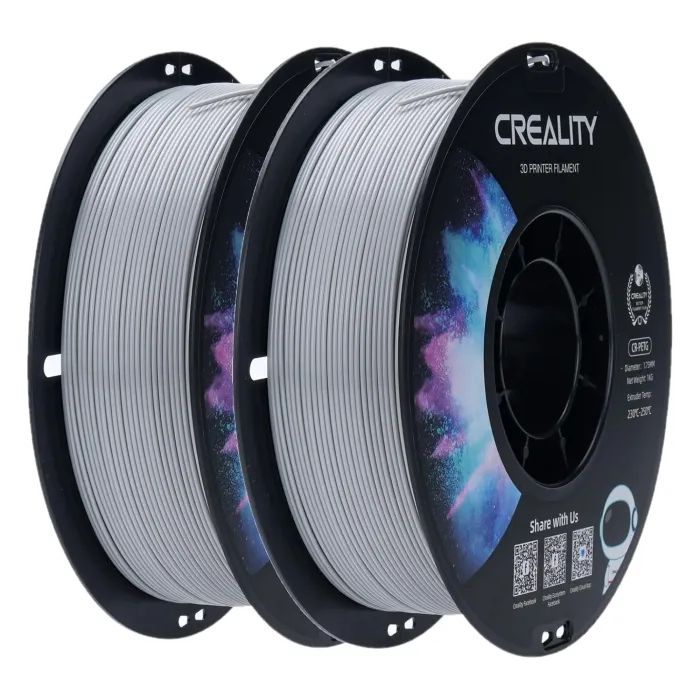 Пластик для 3D-принтера Creality PETG 1.75мм, white, 4x1кг (3301030085)