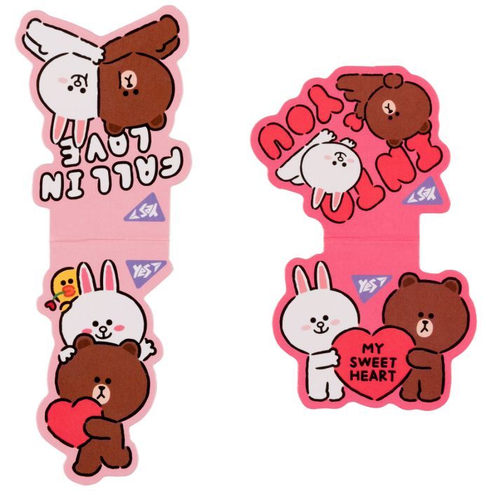 Закладки для книг Yes магнітні Line Friends Sweet heart, 2шт (708107) зображення 2