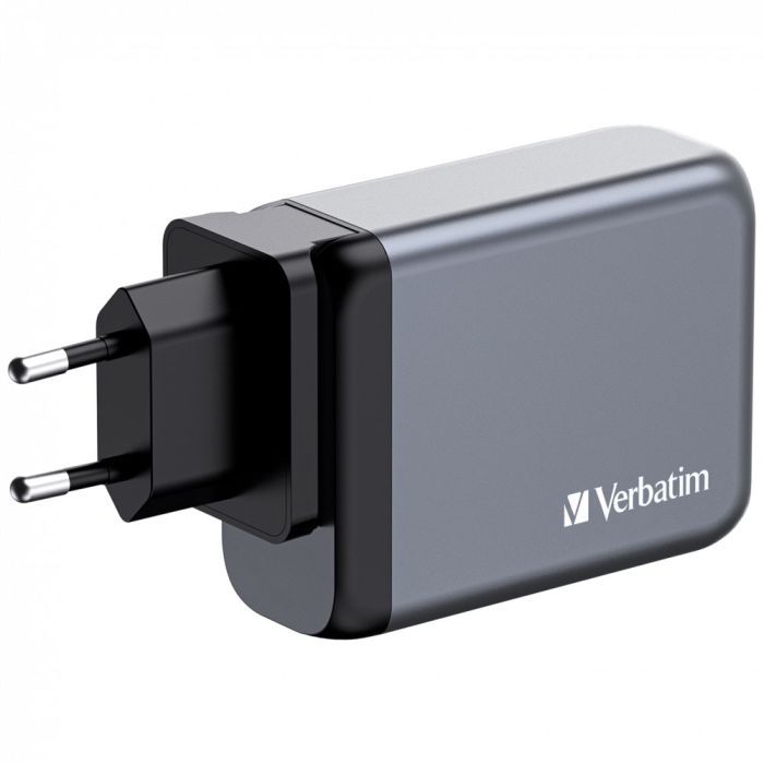 Зарядний пристрій Verbatim GaN 100 W 4 ports (2xUSB-C-100 W,USB-C 65 W /USB-A -3.0) (32202) зображення 2