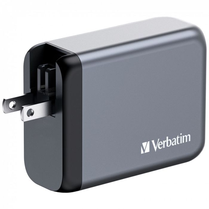 Зарядний пристрій Verbatim GaN 100 W 4 ports (2xUSB-C-100 W,USB-C 65 W /USB-A -3.0) (32202) зображення 3