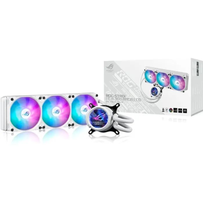 Система жидкостного охлаждения ASUS ROG Strix LC III 360 ARGB LCD White (90RC00W2-M0UAY0) изображение 10