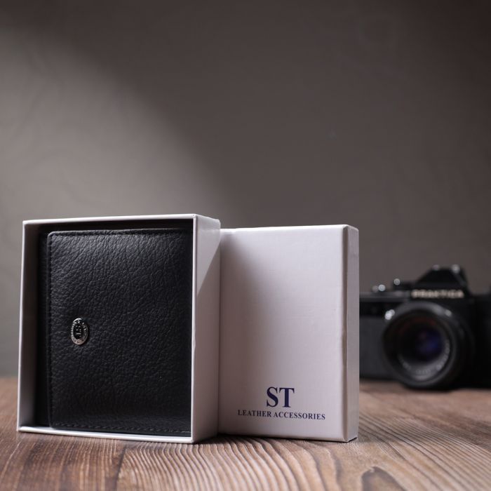 Кошелек ST Leather Из натуральной кожи Черный (22709) изображение 11