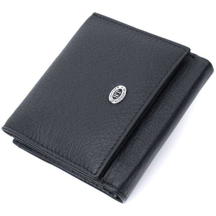 Кошелек ST Leather Из натуральной кожи Черный (22709)