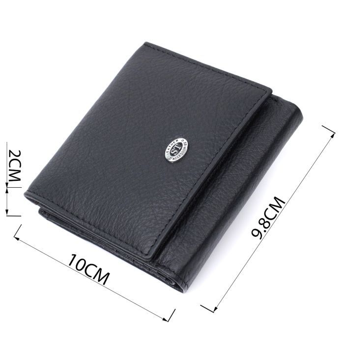 Кошелек ST Leather Из натуральной кожи Черный (22709) изображение 3