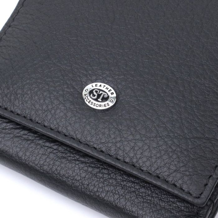 Кошелек ST Leather Из натуральной кожи Черный (22709) изображение 5