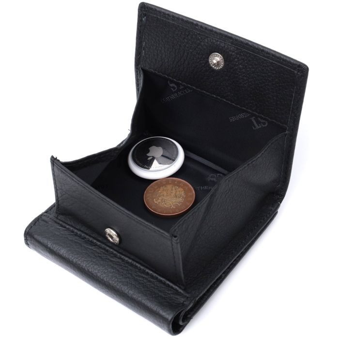 Кошелек ST Leather Из натуральной кожи Черный (22709) изображение 6