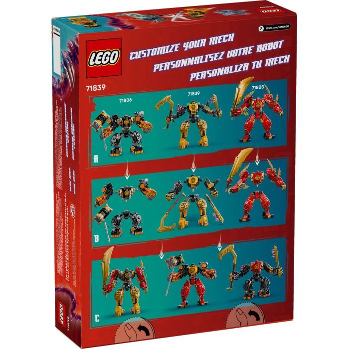 Конструктор LEGO NINJAGO Бойовий робот Арін Спін-джитсу (71839) зображення 7