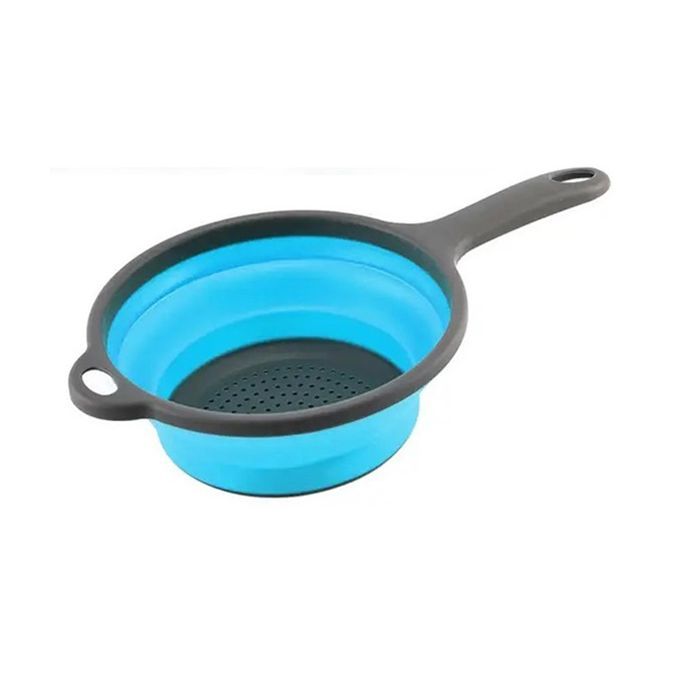 Дуршлаг Stenson трансформер 34 х 19,5 х 8 см блакитний (MH-3826S blue)