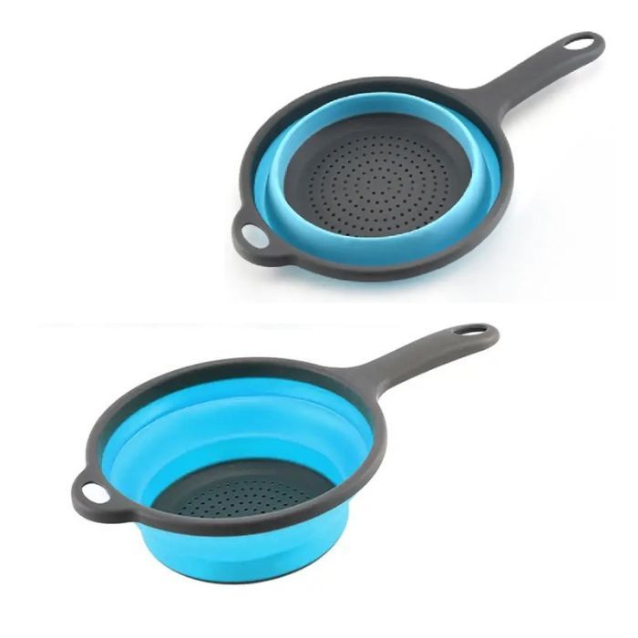 Дуршлаг Stenson трансформер 34 х 19,5 х 8 см блакитний (MH-3826S blue) изображение 5