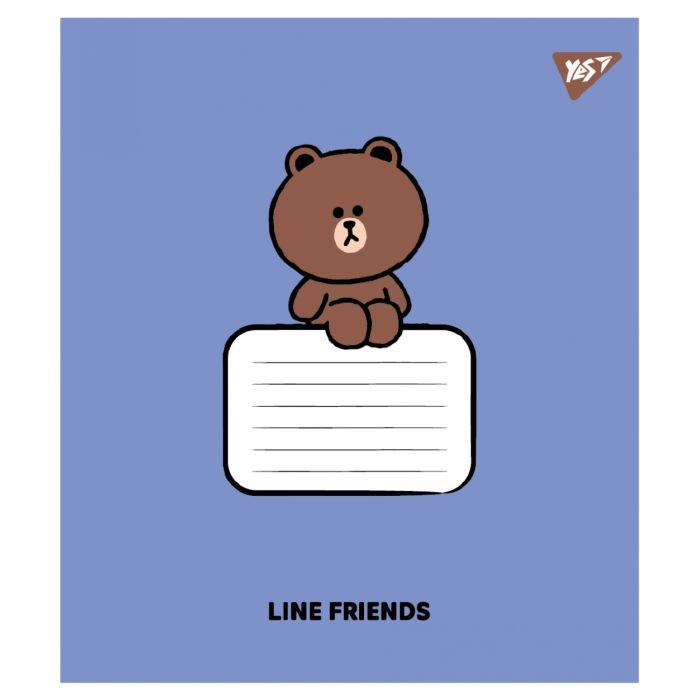 Зошит Yes Line Friends Stylish А5 12 аркушів коса лінія (767647) зображення 2