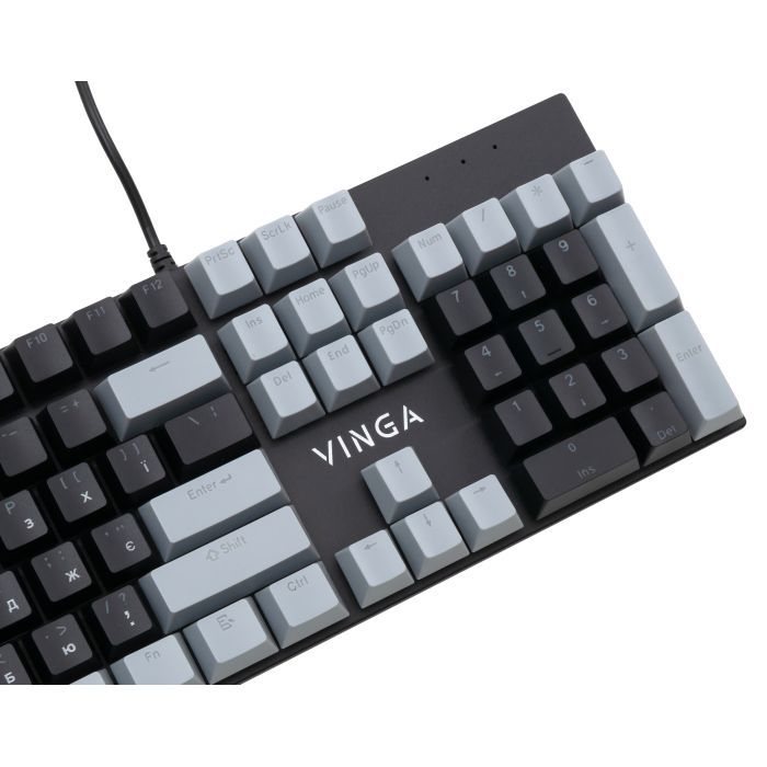 Клавиатура Vinga KBGM-090 LED Red Switch USB Grey/Black (KBGM-090R Grey/Black) изображение 6