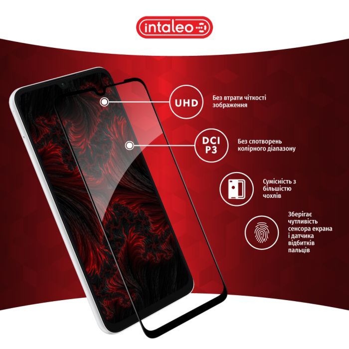 Скло захисне Intaleo Full Glue Samsung A05 Black (1283126578328) зображення 4