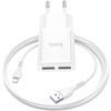 Зарядное устройство HOCO C88A Star round 2xUSB + cable Lightning 12W White (6931474749512) изображение 3