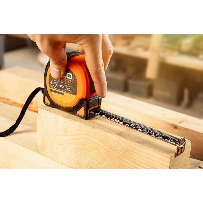 Рулетка Neo Tools Super Black, 10мx25мм, с фиксатором сматывания, магнит (67-245) изображение 4
