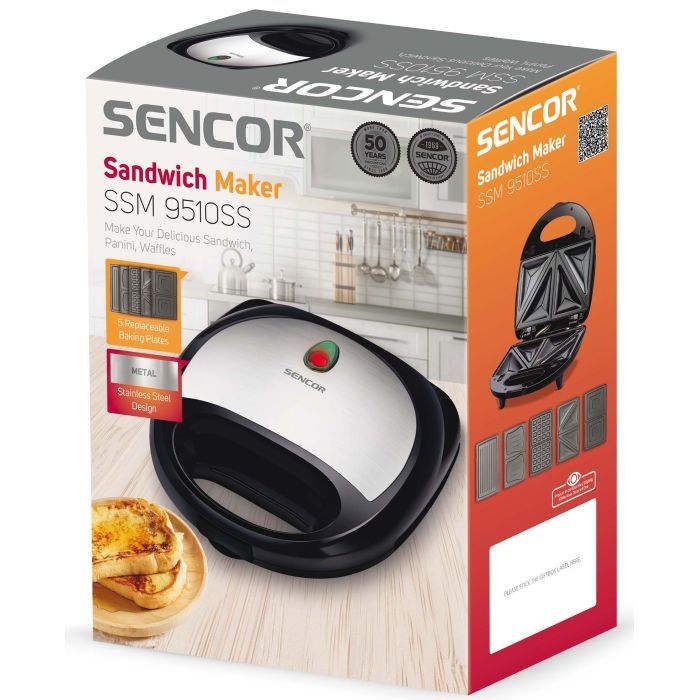 Сендвічниця Sencor SSM 9510SS зображення 4