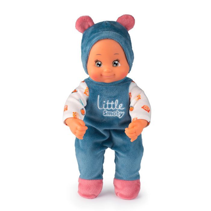 Коляска для кукол Smoby Little для прогулок 3в1, с пупсом, синий (140308) изображение 2