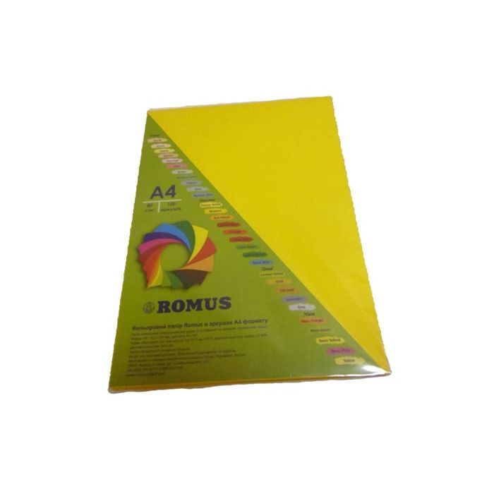 Бумага Romus A4 80 г/м2 100c, Mustard (R50812)