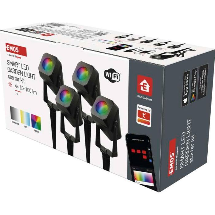 Прожектор EMOS ZIW194R 4шт 7 Вт RGBIC WIFI (ZIW194R) изображение 8