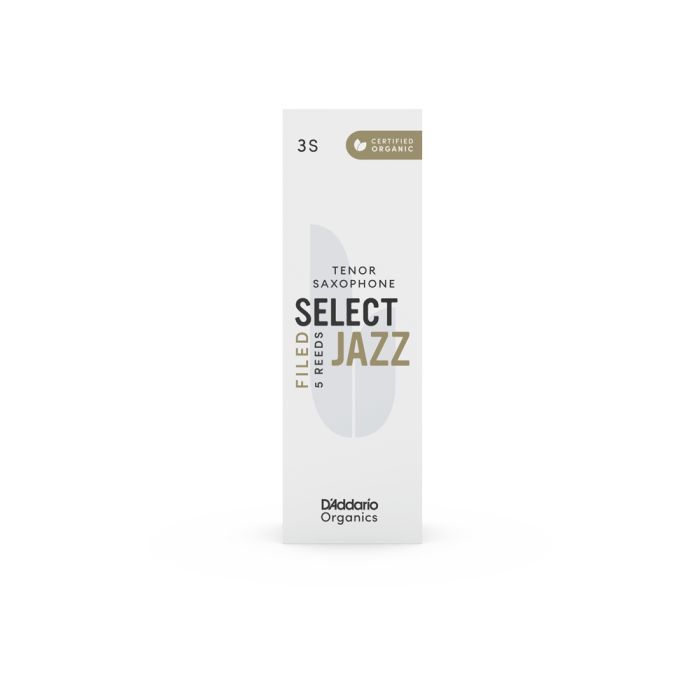 Тростина для саксофона D'Addario Organic Select Jazz - Tenor Sax Filed 3S - 5 Pack (ORSF05TSX3S) зображення 2