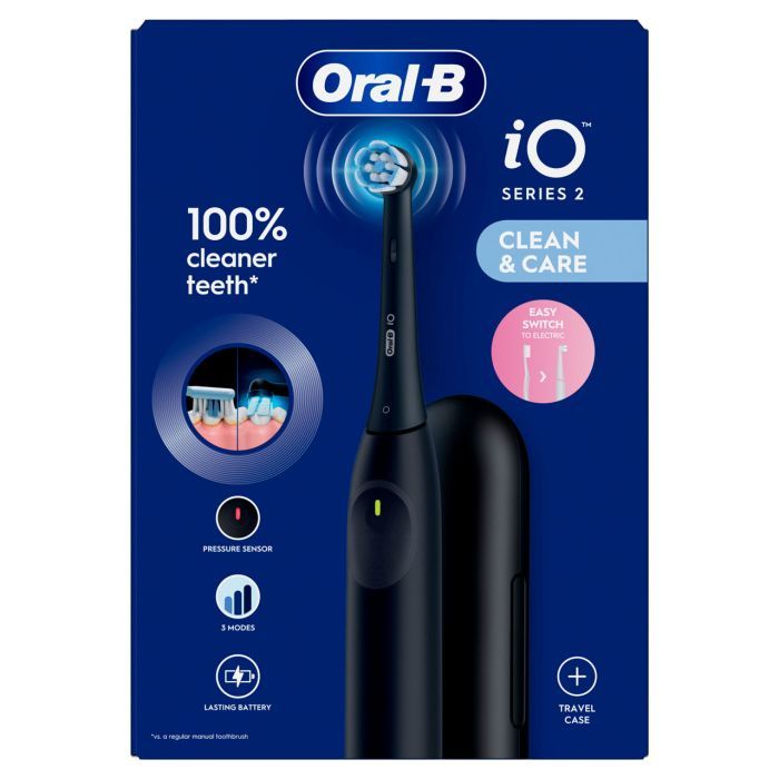 Електрична зубна щітка Oral-B Series 2 iOS2.1D9.2K Black + футляр (8700216611923) зображення 2
