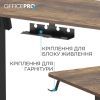Компьютерный стол OfficePro ODE1670DW Dark Wood/Black (ODE1670DW) изображение 4