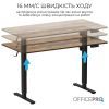 Компьютерный стол OfficePro ODE1670DW Dark Wood/Black (ODE1670DW) изображение 8