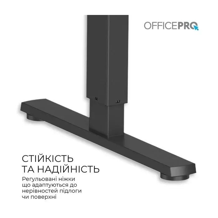 Компьютерный стол OfficePro ODE1670DW Dark Wood/Black (ODE1670DW) изображение 9