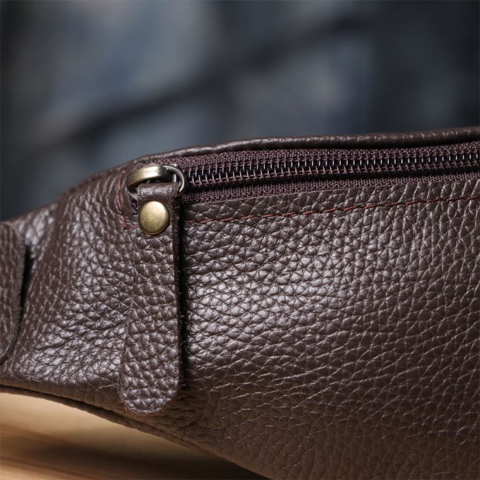 Сумка Shvigel Из натуральной кожи Коричневая (23137) изображение 11