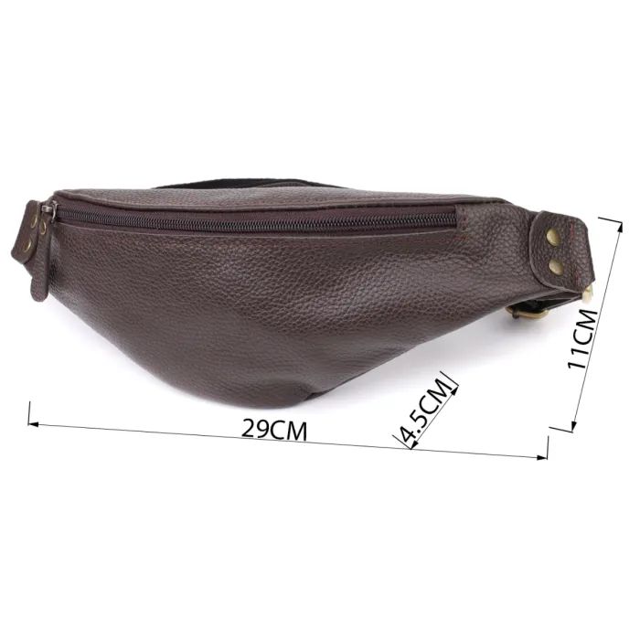 Сумка Shvigel Из натуральной кожи Коричневая (23137) изображение 3